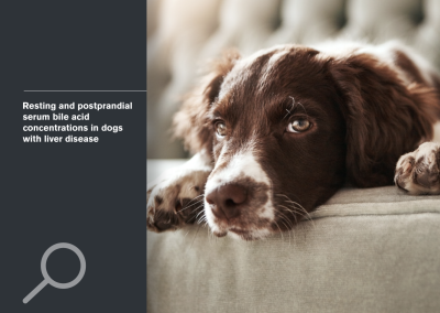 Resting and postprandial serum bile acid concentrations in dogs with liver disease